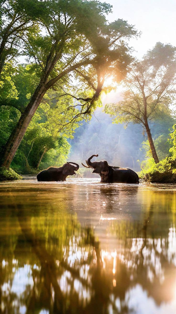 Elephant Watching in Pinnawala